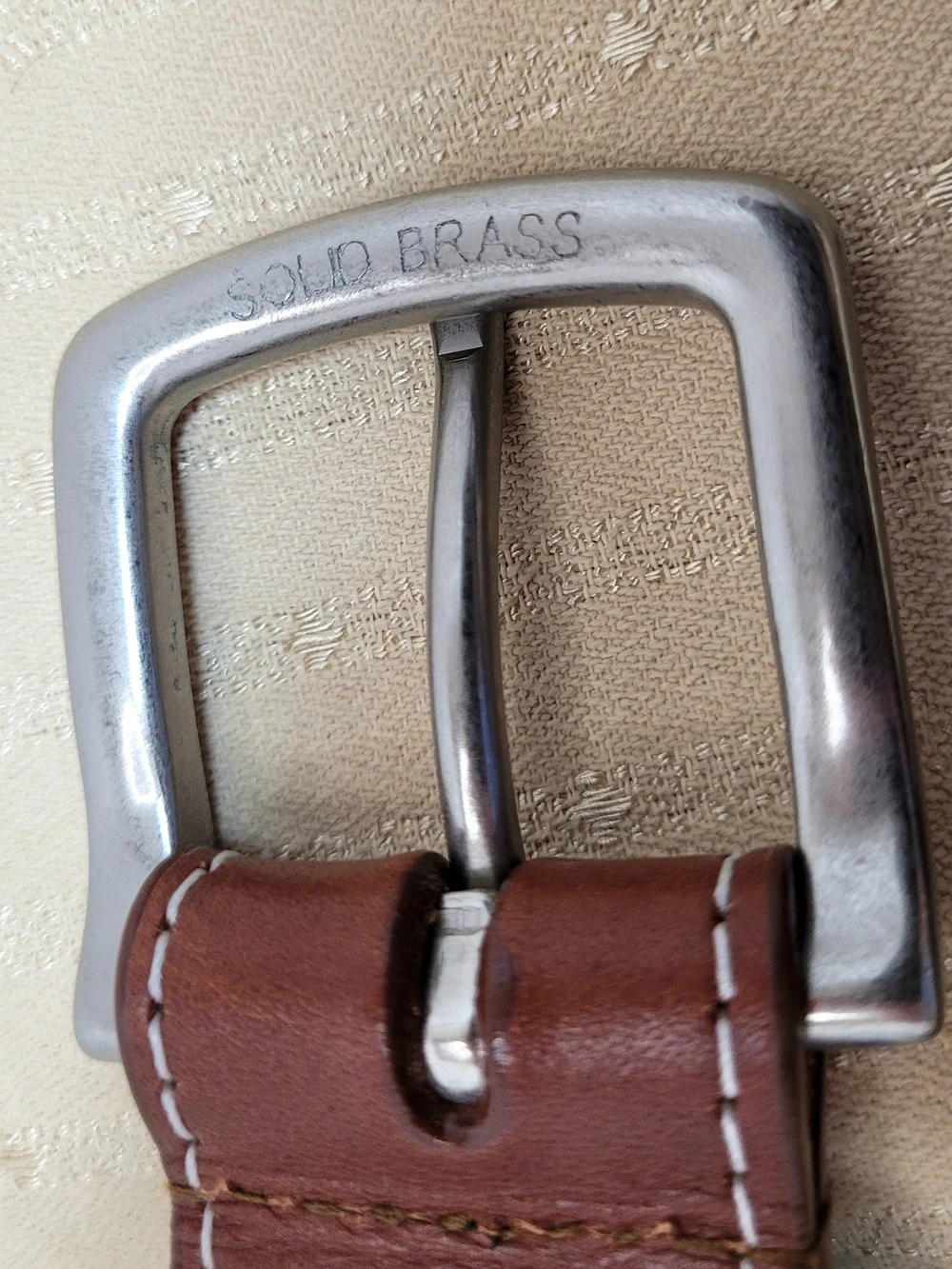 Peter Millar Bandon Trails Golf Belt Size 38 Canvas Leather Butterfly Logo Green
